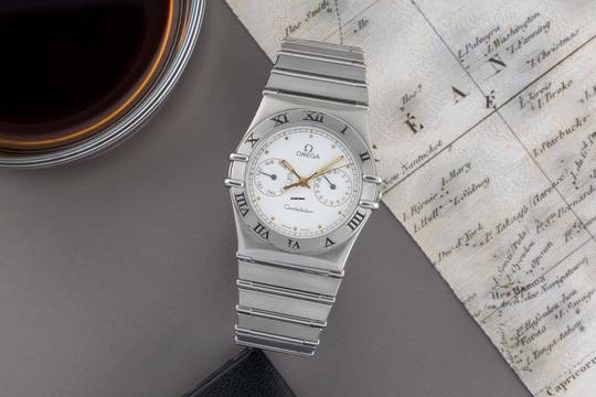 Omega Constellation Day-Date Stahl Quarz Herrenuhr 396.1070.1 396.1080.1
