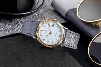 Thumbnail von Omega De Ville Symphonie Stahl / Gold Quarz unisex Ref. 196.0308 Vintage