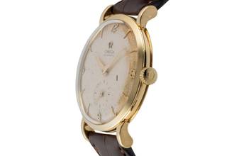 Thumbnail von Omega Bumper Vintage Omega Bumper Automatik 18k (0,750) Gold Ref. 2659 Vintage 1950