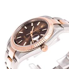 Thumbnail von Rolex Datejust 41 Chocolate Oyster Steel/Rosegold – 126331 – like NEW – 06/2017 Full Set Lc100