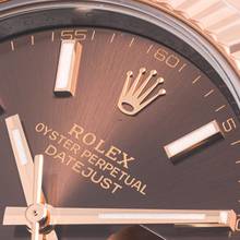 Thumbnail von Rolex Datejust 41 Chocolate Oyster Steel/Rosegold – 126331 – like NEW – 06/2017 Full Set Lc100