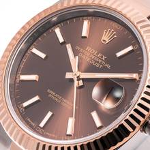 Thumbnail von Rolex Datejust 41 Chocolate Oyster Steel/Rosegold – 126331 – like NEW – 06/2017 Full Set Lc100