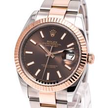 Thumbnail von Rolex Datejust 41 Chocolate Oyster Steel/Rosegold – 126331 – like NEW – 06/2017 Full Set Lc100