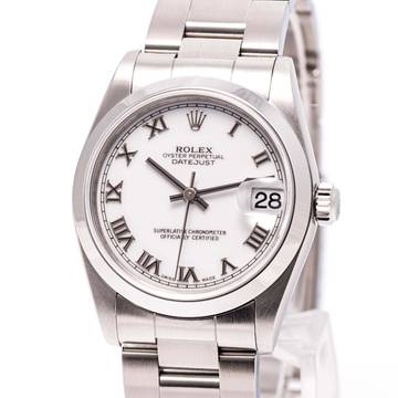 Rolex Datejust 36 White Roman Dial – 16200 – like NEW