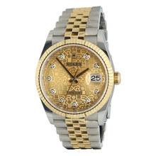 Thumbnail von Rolex Datejust 36 Ref.126233 Full Set Gold/Diamond dial