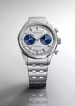 Thumbnail von Pequignet Royale Paris Chrono silver blue counter optional with red counter