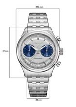 Thumbnail von Pequignet Royale Paris Chrono silver blue counter optional with red counter