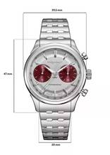 Thumbnail von Pequignet Royale Paris Chrono silver blue counter optional with red counter