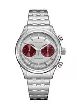 Thumbnail von Pequignet Royale Paris Chrono silver blue counter optional with red counter