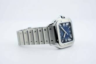 Thumbnail von Cartier Santos Large - Mavi Kadran - Ekstra Mavi Deri Kayış - Neredeyse Yeni - WSSA0071 2025