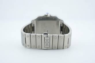 Thumbnail von Cartier Santos Large - Mavi Kadran - Ekstra Mavi Deri Kayış - Neredeyse Yeni - WSSA0071 2025