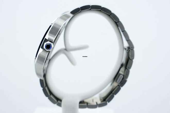 Cartier Santos Large - Blaues Zifferblatt - Zusätzlicher blauer Lederarmband - Wie neu - WSSA0071 2025