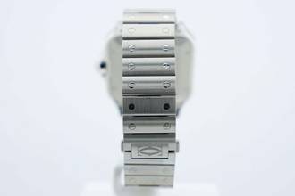 Thumbnail von Cartier Santos Large - Mavi Kadran - Ekstra Mavi Deri Kayış - Neredeyse Yeni - WSSA0071 2025