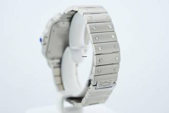 Thumbnail von Cartier Santos Large - Mavi Kadran - Ekstra Mavi Deri Kayış - Neredeyse Yeni - WSSA0071 2025