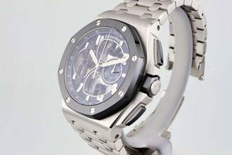 Thumbnail von Audemars Piguet Royal Oak Offshore Tourbillon Chronograph Tourbillon Platinum - Extra Platinum 1/1 Strap - Limited Edition Of 50 - 26388PO.OO.D027CA.01 2017