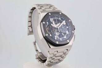 Thumbnail von Audemars Piguet Royal Oak Offshore Tourbillon Chronograph Tourbillon Platinum - Extra Platinum 1/1 Strap - Limited Edition Of 50 - 26388PO.OO.D027CA.01 2017