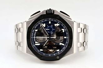 Thumbnail von Audemars Piguet Royal Oak Offshore Tourbillon Chronograph Tourbillon Platinum - Extra Platinum 1/1 Strap - Limited Edition Of 50 - 26388PO.OO.D027CA.01 2017