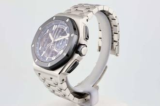 Thumbnail von Audemars Piguet Royal Oak Offshore Tourbillon Chronograph Tourbillon Platinum - Extra Platinum 1/1 Strap - Limited Edition Of 50 - 26388PO.OO.D027CA.01 2017