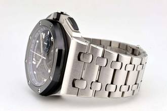 Thumbnail von Audemars Piguet Royal Oak Offshore Tourbillon Chronograph Tourbillon Platinum - Extra Platinum 1/1 Strap - Limited Edition Of 50 - 26388PO.OO.D027CA.01 2017