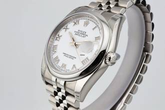 Thumbnail von Rolex Datejust 36 White Roman Dial - Jubilee - Stickers - 116200 2010