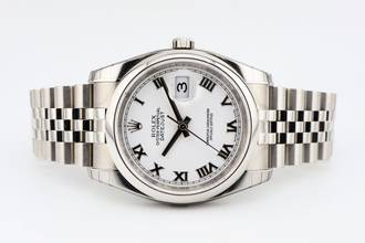 Thumbnail von Rolex Datejust 36 White Roman Dial - Jubilee - Stickers - 116200 2010