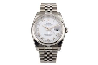 Thumbnail von Rolex Datejust 36 White Roman Dial - Jubilee - Stickers - 116200 2010