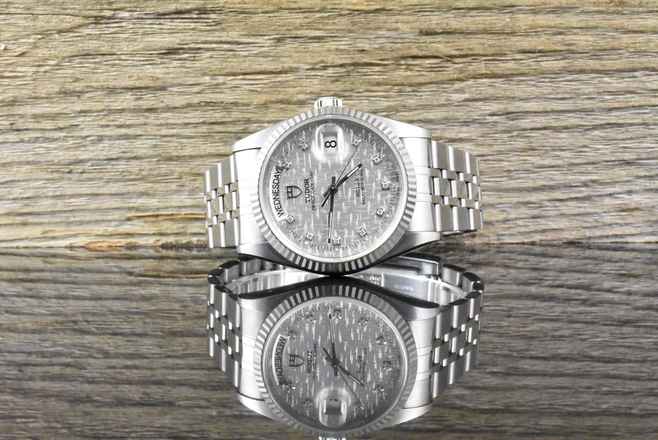  Tudor Prince Date Day 76214 Linen Diamond Dial Stahl Weißgold - Full Set 2013 