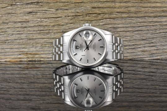 Tudor Prince Date Day 76200 unpoliert Automatik B&P 2004