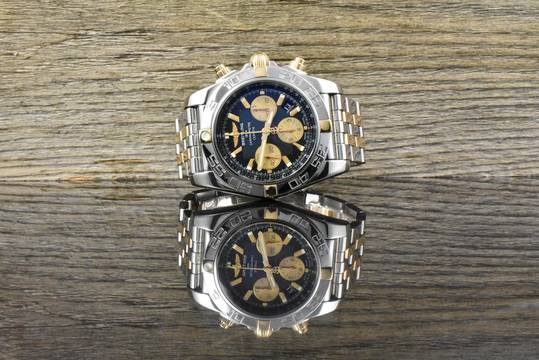 Breitling Chronomat 44 Stahl / Roségold & Black Dial - Full Set 2012