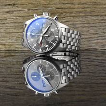 Thumbnail von IWC Fliegeruhr Spitfire Chronograph Pilot Chronograph Grey Dial - Full Set 2019