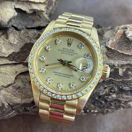  Rolex Lady-Datejust Datejust Lady 26 Dia - 750er Gelbgold - Dia Dial - Ref. 6917 