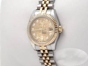 Thumbnail von Rolex Lady-Datejust 179173 2011 Stahl Gelbgold 750 Diamanten Automatik Gold