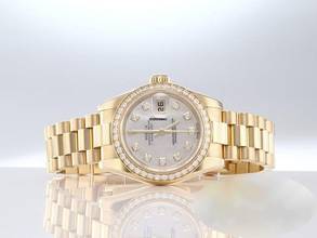 Thumbnail von Rolex Lady-Datejust 179138 2014 Gelbgold 750 Perlmutt Diamanten Automatik Gold