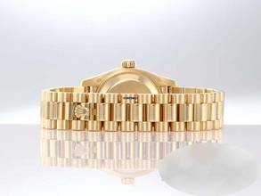 Thumbnail von Rolex Lady-Datejust 179138 2014 Gelbgold 750 Perlmutt Diamanten Automatik Gold