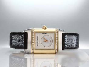 Thumbnail von Jaeger-LeCoultre Reverso Duetto Lady Stahl Gelbgold 750 266.5.44 Diamanten Gold