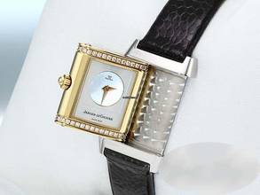 Thumbnail von Jaeger-LeCoultre Reverso Duetto Lady Stahl Gelbgold 750 266.5.44 Diamanten Gold