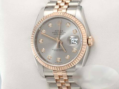  Rolex Datejust 36 36mm 116231 2018 Stahl Rosegold 750 Diamanten Automatik 