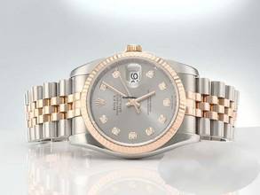 Thumbnail von Rolex Datejust 36 36mm 116231 2018 Stahl Rosegold 750 Diamanten Automatik