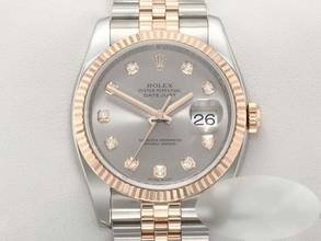 Thumbnail von Rolex Datejust 36 36mm 116231 2018 Stahl Rosegold 750 Diamanten Automatik