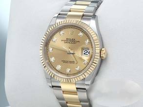Thumbnail von Rolex Datejust 36 126233 2022 Edelstahl Gelbgold 750 Diamanten Automatik Stahl Stainless Steel 18kt Yellow Gold Oyster-band Chronometer