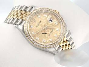 Thumbnail von Rolex Datejust 36 126283rbr Çelik Sarı Altın 750 Elmas Otomatik Paslanmaz Çelik 18kt Sarı Altın Jubilé kayış Kronometre Oyster Altın