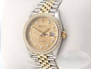 Thumbnail von Rolex Datejust 36 126283rbr Çelik Sarı Altın 750 Elmas Otomatik Paslanmaz Çelik 18kt Sarı Altın Jubilé kayış Kronometre Oyster Altın