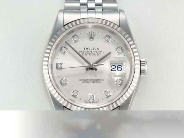  Rolex Datejust 36 36mm 16234 2000 Stahl Weissgold 750 Diamanten Automatik Stainless Steel 18kt White Gold Jubilé-band Chronometer Oyster 