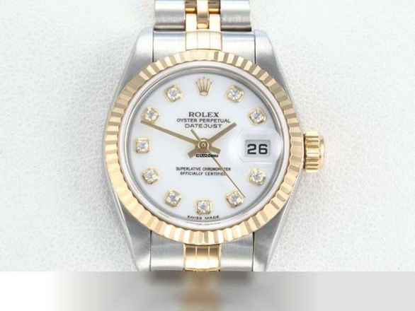  Rolex Lady-Datejust Edelstahl Gelbgold 750 Diamanten 2004 Automatik Gold Stahl 