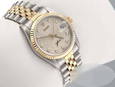 Rolex Datejust 31 Medium Stahl Gelbgold 750 Diamanten Automatik Stainless Steel 18kt Yellow Gold Stahl Jubilé-band Chronometer Oyster