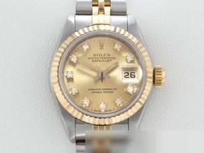 Thumbnail von Rolex Lady-Datejust Edelstahl Gelbgold 750 Diamanten Automatik Gold Stahl Damen Stainless Steel 18kt Yellow Gold Jubilé-band Chronometer Oyster