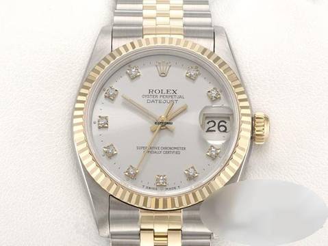 Rolex Datejust 31 31mm 68273 Stahl Gelbgold 750 Diamanten Automatik Stainless Steel 18kt Yellow Gold Jubilé-band Chronometer Oyster