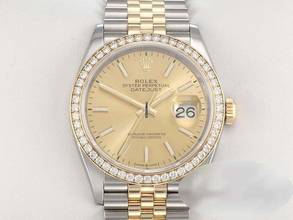 Thumbnail von Rolex Datejust 36 126283 Rbr 2019 Stahl Gelbgold 750 Diamanten Automatik Stainless Steel 18kt Yellow Gold Jubilé-band Chronometer Oyster