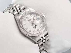 Thumbnail von Rolex Lady-Datejust Edelstahl Weissgold 750 2004 Diamanten Automatik Stahl Gold