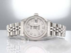 Thumbnail von Rolex Lady-Datejust Edelstahl Weissgold 750 2004 Diamanten Automatik Stahl Gold
